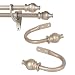 Serif Drapery Double Rod Hardware - Champagne