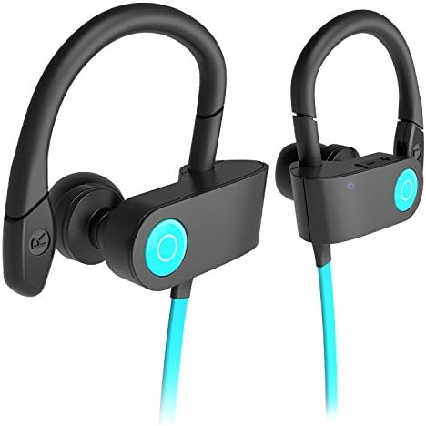 SongTech Bluetooth Workout Headphones,V4.1 Wireless Stereo In-Ear Noise Cancelling Sweatproof Sport Headset with Mic for iPhone 6S 7 Samsung Galaxy S6 and Android Phones (Blue)