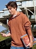Pigment-Dyed Pullover Hooded Sweatshirt