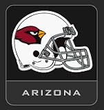 Official NFL Licensed Team Helmet Logo Air Freshener Pine Frost Scent - Arizona Cardinals