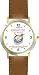 Habit 1 - A Conscience is a Compass (Spanish Text) - DELUXE TWO-TONE WATCH from THE 7 HABITS - WATCH COLLECTION BY WATCHBUDDY&reg; - Arabic Numbers - Brown Leather Strap-Size-Large ( Men's Size or Jumbo Women's Size )