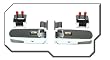 World Imports CH206 Hummer Hood Latches 6pc Set