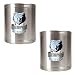 Memphis Grizzlies NBA 2pc Stainless Steel Can Holder Set - Primary Logo by Great American Products
