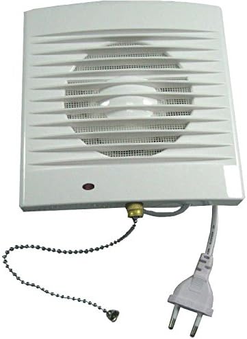 4" 6" inch Extractor Exhaust Fan Window Wall Kitchen Bathroom Ventilation Fan, Stylish White Facia Grill and Easy to clean. (4"/100mm)