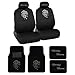 Marilyn Monroe Rhinestone Car SUV Truck Low Back Seat Covers and 4 PCS Carpet Floor Mats