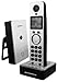 Motorola D701 Schnurloses DECT-Telefon mit blau beleuchtetem Display silber/schwarz