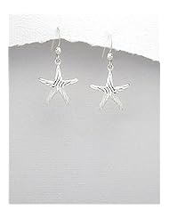 Starfish Earrings In 92.5 Sterling Silver