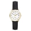 Timex Lady Large Numbers Watch with Date - Black Strap