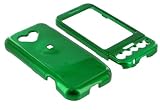 Young Micro Branded HTC T-Mobile G1 Google Cell Phone Solid Green Snap-On Case Cover with Removable Swivel Belt Clip Bundled with Screen Protector