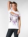 Ed Hardy Buddha Gel Tee in White