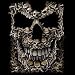 Skull Face T-shirt Unique Oversized Skeleton Design Size up to 5XL