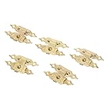 12個セット 箱 トーンボックス　装飾的　掛け金　ラッチロック ゴールデン 花柄 （48ネジ付き）