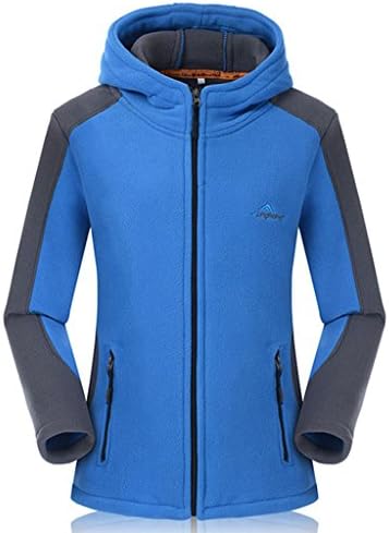 WenVen Women's Full-Zip Fleece Composite Winter New Hooded Jacket
