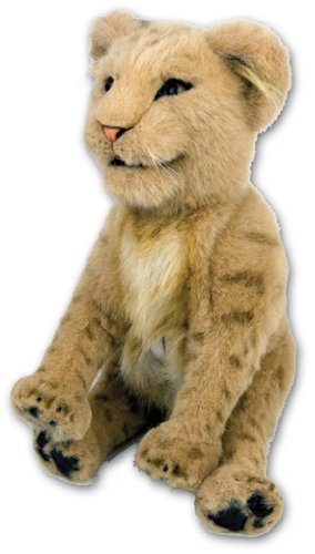 WoWWEe Alive Lion Cub Plush Robotic Toy In Tan
