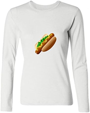 Women's hot dog Long Sleeve T Shirts