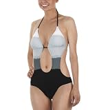 Xhilaration Fade Stripe Monokini - Black
