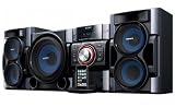 Sony 530 Watts DSGX Bass Mini Hi-Fi Shelf Audio System with Integrated iPod Dock, CD Player, 30 Preset Station AM/FM Tuner, 8 Subwoofer & 3-way 3-driver Bass Reflex Speakers - Black
