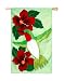 Hummingbird & Hibiscus Garden Size Applique Flag