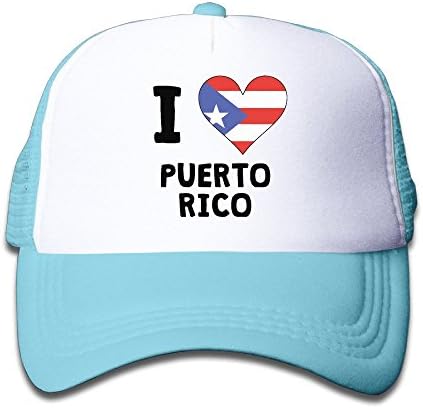 I Love&amp;Heart Puerto Rico One Size Adjustable Baseball Snapbacks Kid's Hat