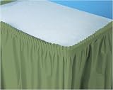 Olive Green Plastic Table Skirts