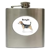 Beagle Hip Flask (6 oz)