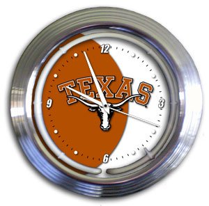 Texas Longhorns Varsity Neon Clock
