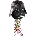 Darth Vader Shaped 10 1/2in x 10 1/2in Pull String Pinata