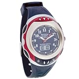Reizen Digital Analog Water Resistant Talking Watch Blue and Red