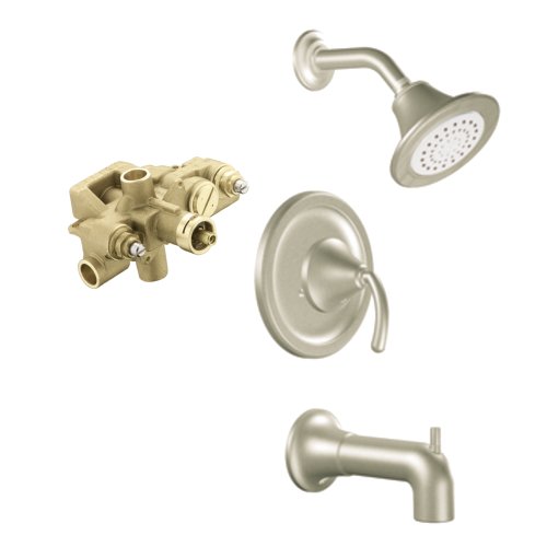 Moen T2156-3570 Icon Moentrol Tub and Shower Trim Kit with Lever Handle and Valve, Chrome