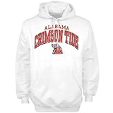 Alabama Crimson Tide White Arched Hoody Sweatshirt