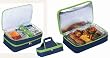 Sleek Expandable Hot & Cold Carrier with Food Storage Containers - Navy/Lime