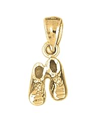Gold-Plated 925 Sterling Silver Baby Booties, Shoe Pendants