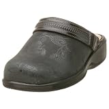 Softwalk Women's Eclipse Clog with Tooling Strap,Black Flower,13 M