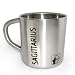 Birthday Gift; Zodiac Sagittarius; Stainless Steel Mug; Double Walled; Hot Muggs; 8.4 Oz.