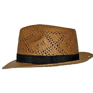 Buy Havana Airway Panama Hat Brown Straw Snap brim Mens by ULTRAFINO PANAMA HAT
