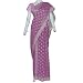 Pure Silk Pale Fuchia Sarees with Complementary Made to Measure Blouse & Under Skirts (ssari108)