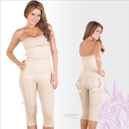 Shapewear For Women - Faja - Lycra - Nylon Braless Strapless. Capri type. Slimming Body Shapers Waist Cincher Reducer Clothing Fajas Colombianas