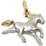 Horse Pendant Charm 14K White Gold Necklace Chain Part