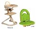 Svan High Chairs from Scandinavian Child with Infant Kit and Cushion, Lime Cushion with Natural Wood
