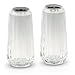 Acrylic Large Faceted Salt And Pepper Shakers