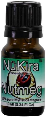 Nutmeg Essential Oil (Myristica fragrans) Therapeutic Grade By NuKira (10 ml) by NuKira
