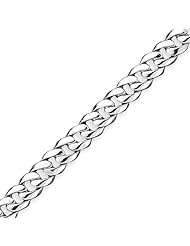 Sterling Silver 11mm Curb Link Bracelet - 8.5 Inch