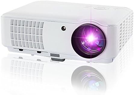iHomor 2600 Lumens Hd LCD LED Video Projectors Multimedia Home Projector with HDMI/USB/AV/VGA, 1280x800 Support 1080p