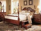 American Drew 791-383R Cherry Grove 45th Queen Low Poster Bed in Antique Cherry 791-383R