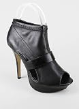Cut-Out Leatherette Platform Bootie