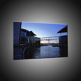 Bundestag allemand, la Spree in 60x90 cm