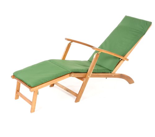 Denia Green Reclining Sun Lounger Garden Chair top Garden Furniture product Denia Green Reclining Sun Lounger Garden Chair picture