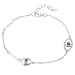 Tressa Sterling Silver Blue Cubic Zirconia Eye Bracelet