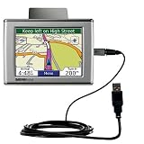 Classic Straight USB Cable for the Garmin Nuvi 350 with Power Hot Sync and Charge capabilities - Gomadic Brand w/ TipExchange Technology