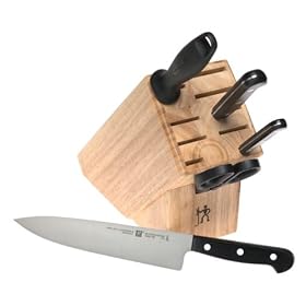 Henckels Gourmet 6-Piece High Carbon Stainless Steel Knife Set with Block